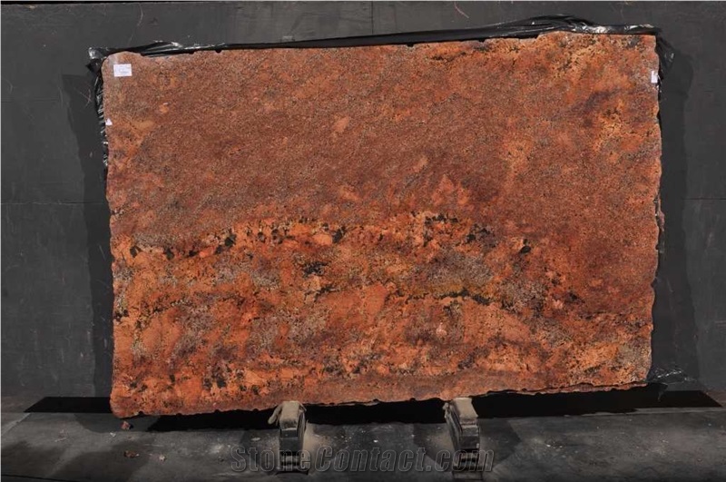 Diamond Red Granite Slab