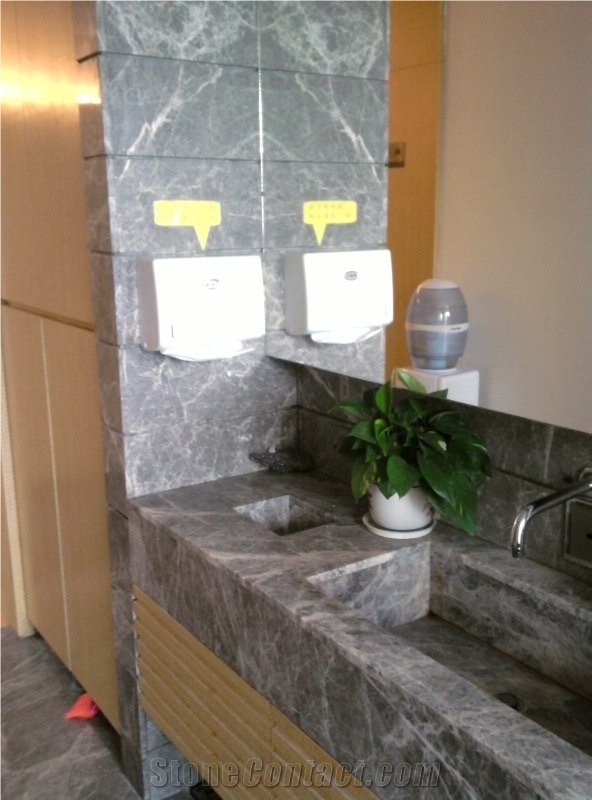 Drama Silver Grey Marble Finished Product