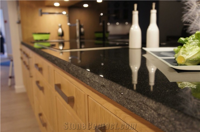 Ebony Black Granite Finished Product