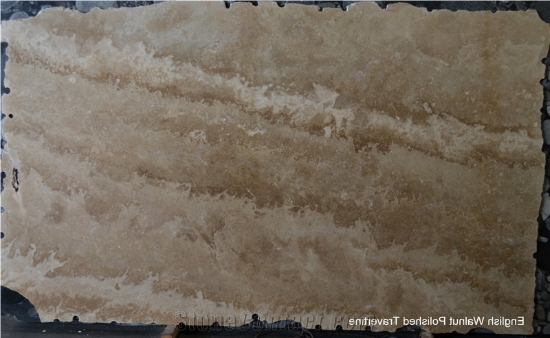 English Walnut Travertine Slab