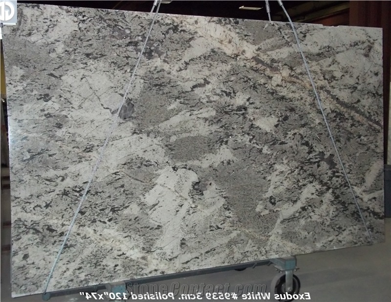 Exodus White Granite Slab