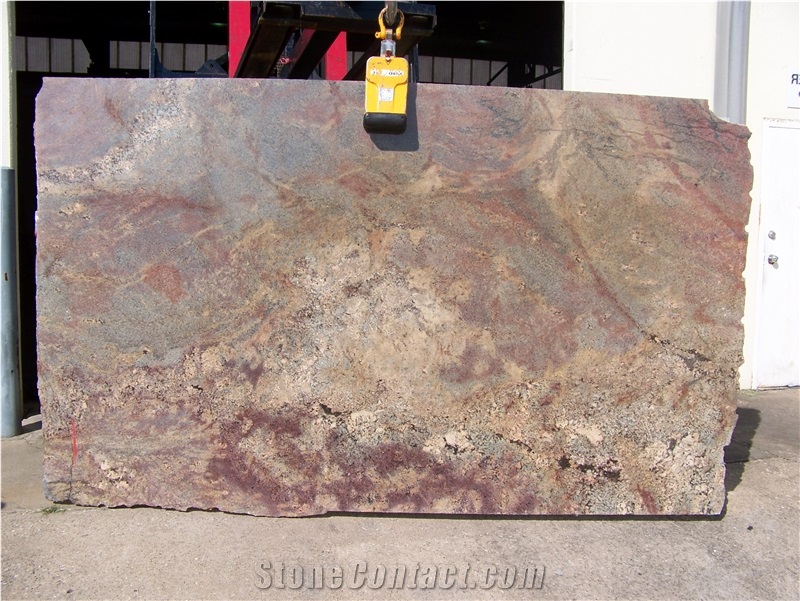 Fashion Bordeaux Granite Slab