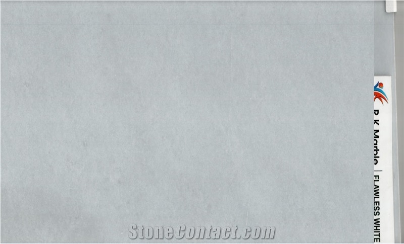 Flawless White Marble Slab