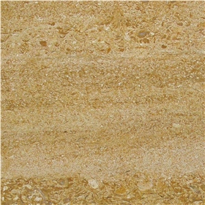 Flowery Gold Limestone Tile