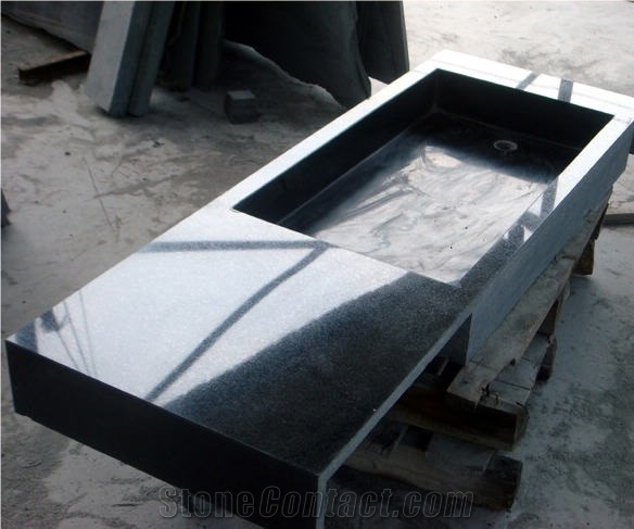 G684 Black Granite Finished Product