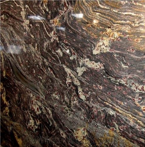 Giallo Burgundy Granite importance=