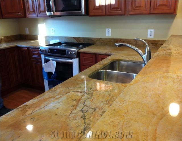 Giallo Macaubas Quartzite Finished Product
