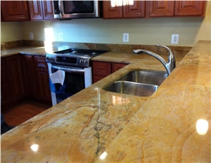 Giallo Macaubas Quartzite Finished Product