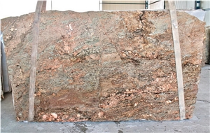 Golden Bordeaux Granite Slab