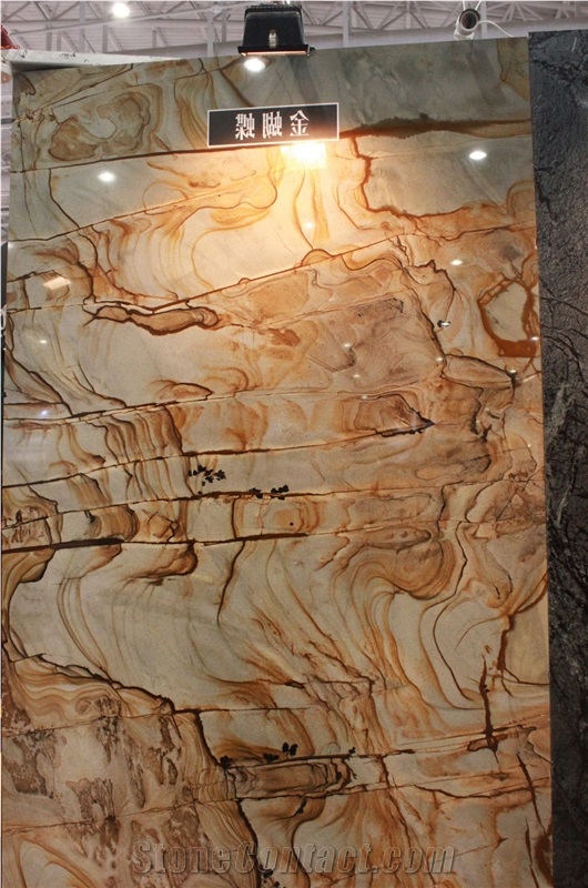 Golden Butterfly Quartzite Slab