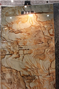 Golden Butterfly Quartzite Slab