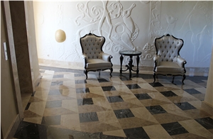 Golden Crystal White Marble Finished Product