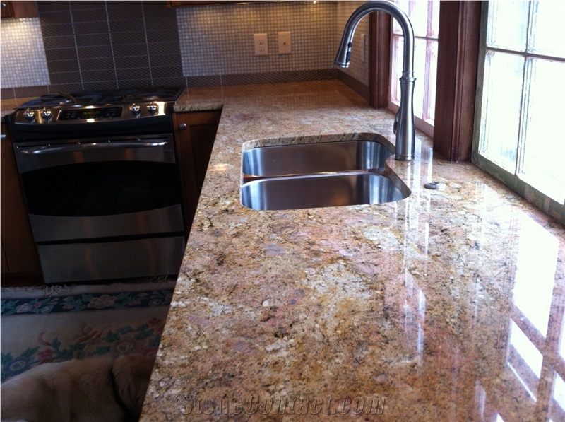 Golden Fantasy Granite Finished Product