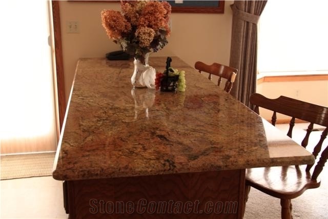 Golden Fantasy Granite Finished Product