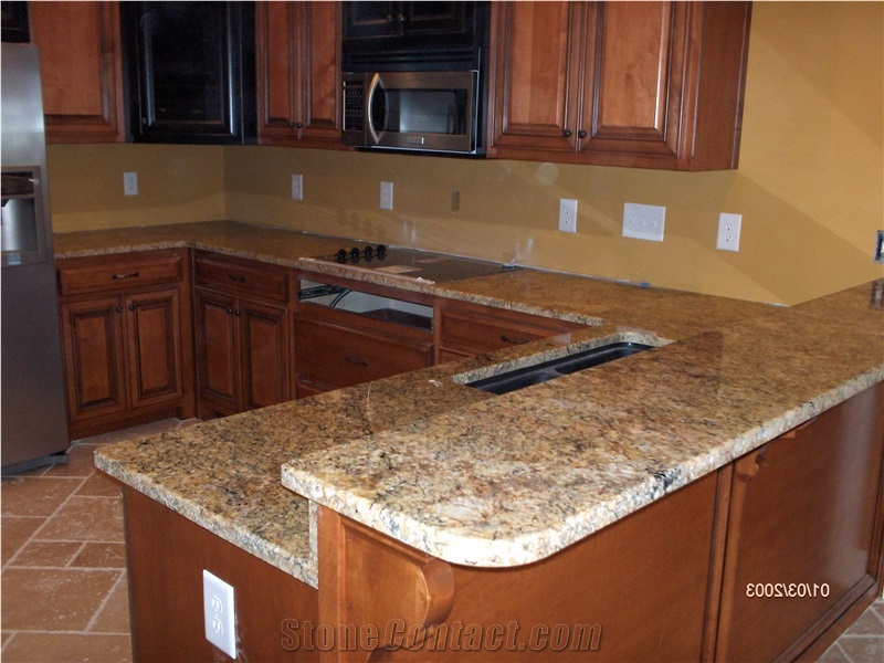 Golden Fantasy Granite Finished Product