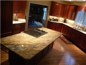 Golden Fantasy Granite Finished Product