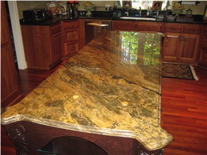 Golden Noir Granite Finished Product
