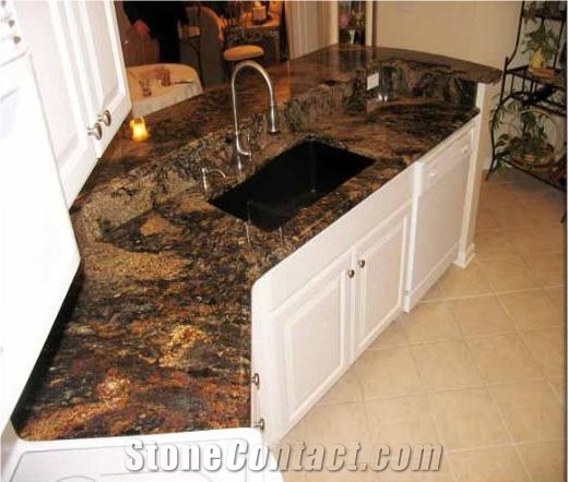 Golden Noir Granite Finished Product