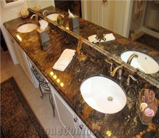Golden Noir Granite Finished Product