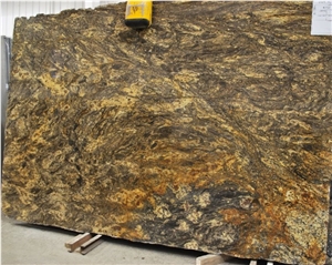 Golden Noir Granite Slab