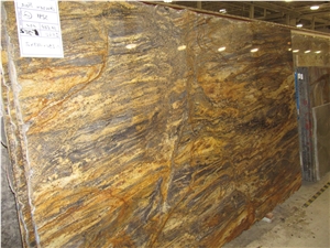 Golden Noir Granite Slab