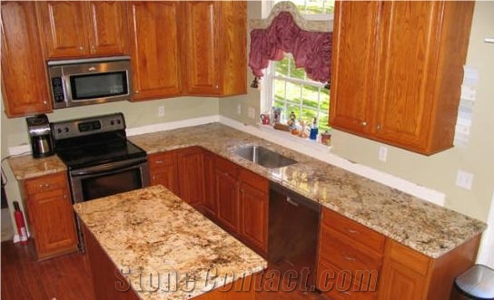 Golden Odyssey Granite Finished Product