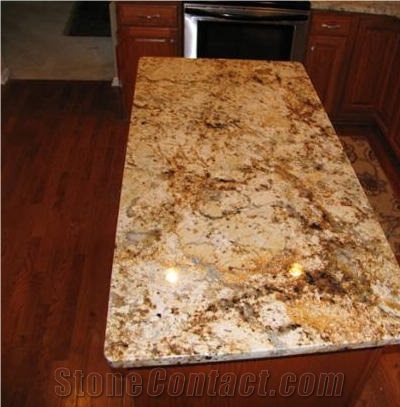 Golden Odyssey Granite Finished Product