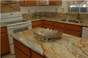 Golden River Granite Finished Product