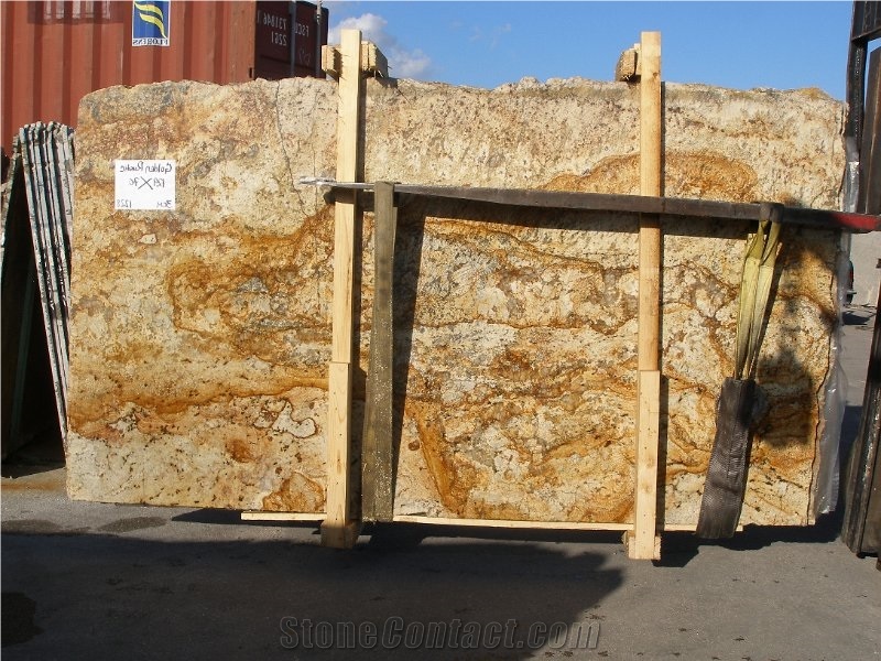 Golden Rustic Granite Slab
