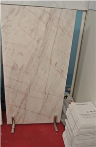 Golden Silk White Marble Slab
