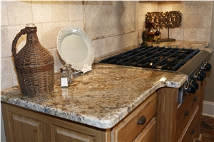 Golden Silver Granite Finished Product