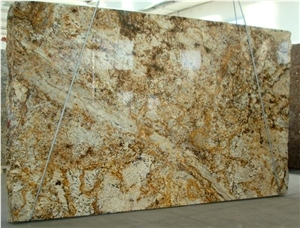 Golden Silver Granite Slab