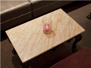 Golden Spider Marble Finished Product
