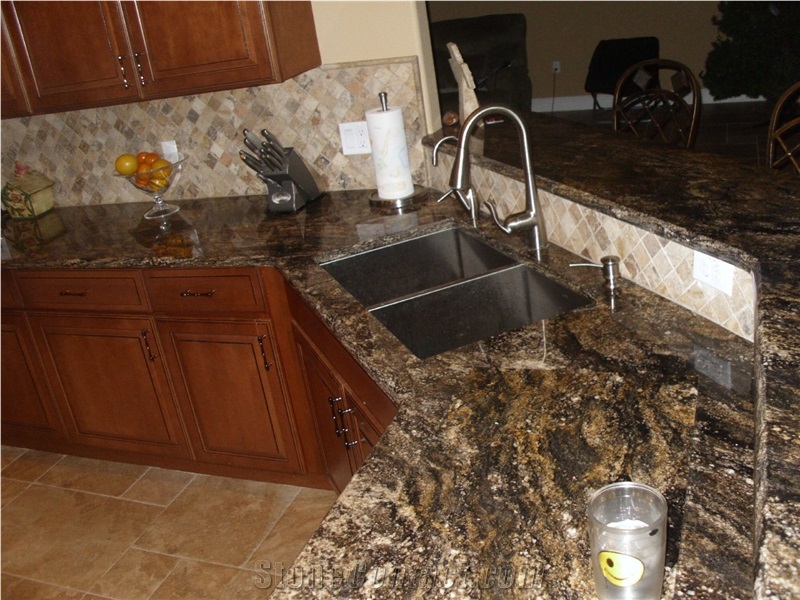 Golden Thunder Granite Finished Product