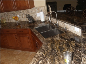 Golden Thunder Granite Finished Product