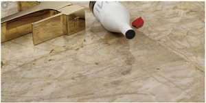Golden Wave Marble Finished Product