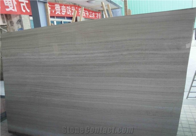 Grey Wood Grain Marble Slab