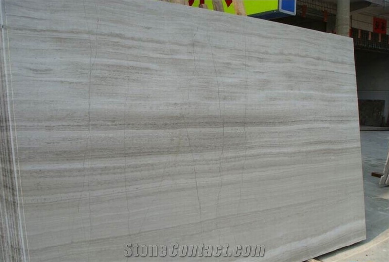 Grey Wood Grain Marble Slab
