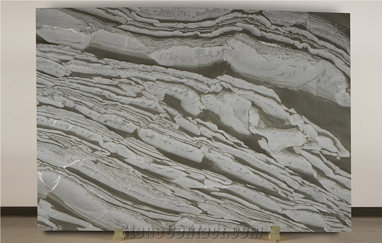 Grigio Striato Marble Slab
