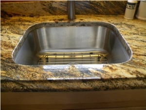 Hurricane Gold Granite Finished Product