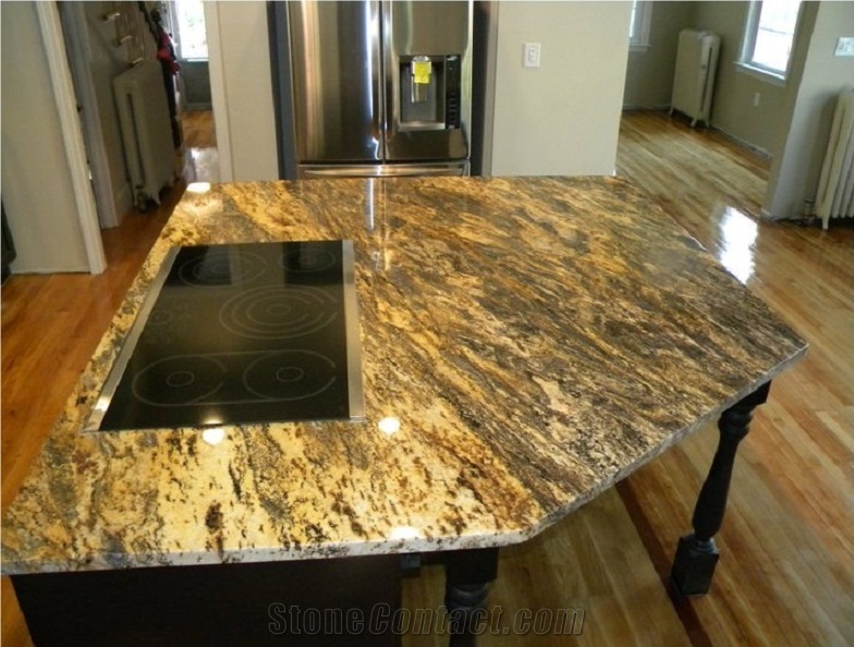 Hurricane Gold Granite Finished Product
