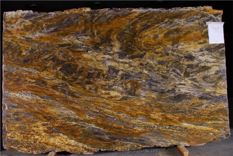 Hurricane Gold Granite Slab
