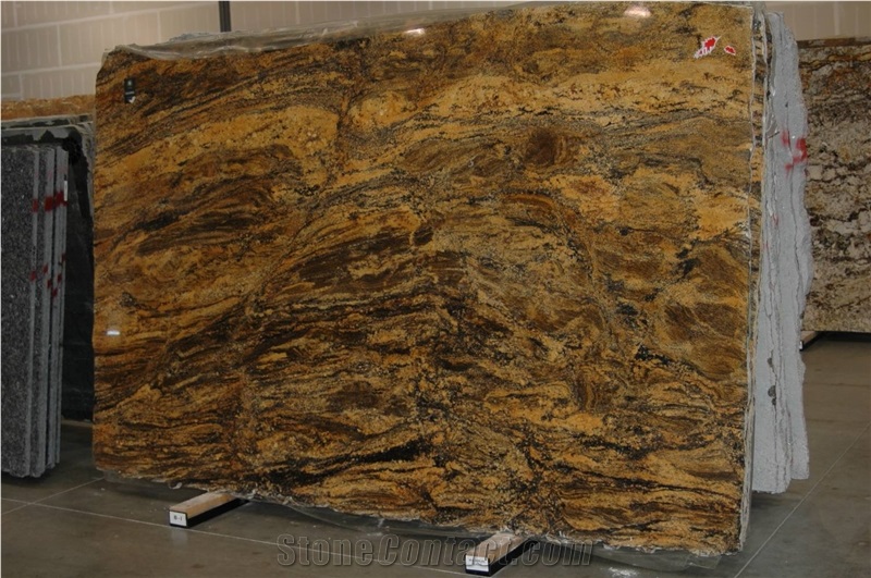 Hurricane Gold Granite Slab