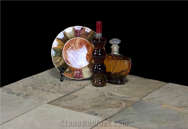 Indian Autumn Slate Finished Product