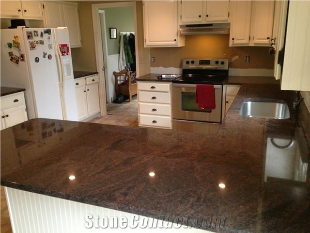 Indian Dakota Mahogany Granite Finished Product
