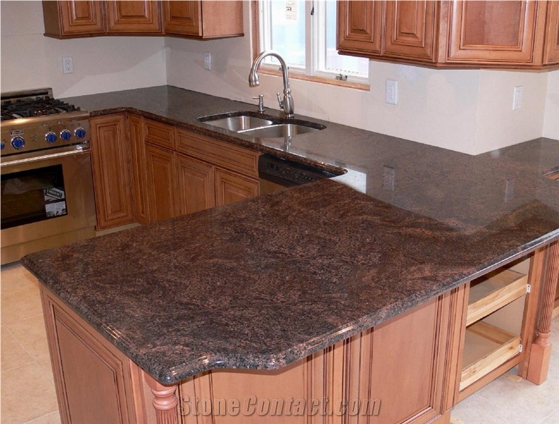 Indian Dakota Mahogany Granite Finished Product