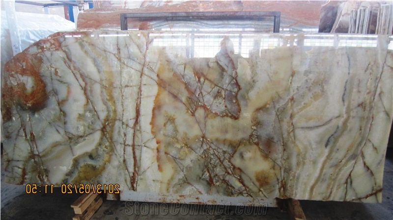 Iran Green Onyx Slab