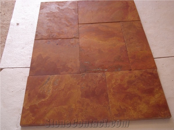 Iran Red Travertine Finished Product