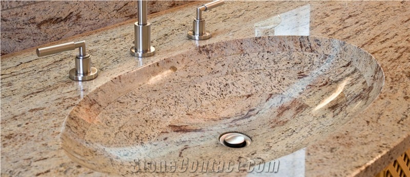 Ivory Brown Granite Finished Product