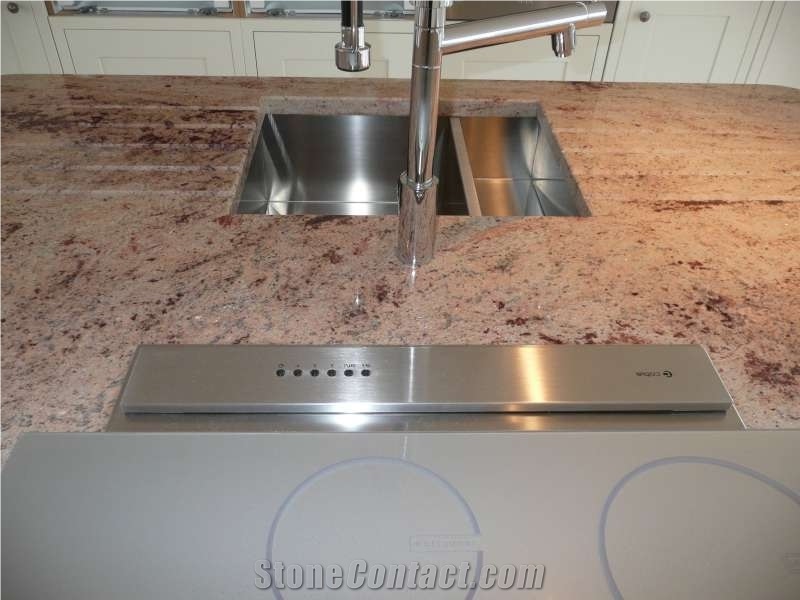 Ivory Brown Granite Finished Product